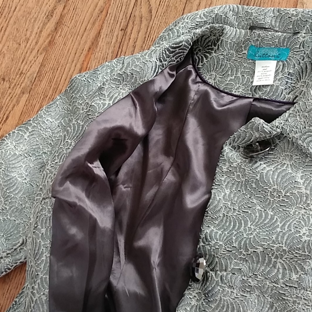 Silver Jacket - Buttons by Francesca's NWOT - Picture 13 of 15